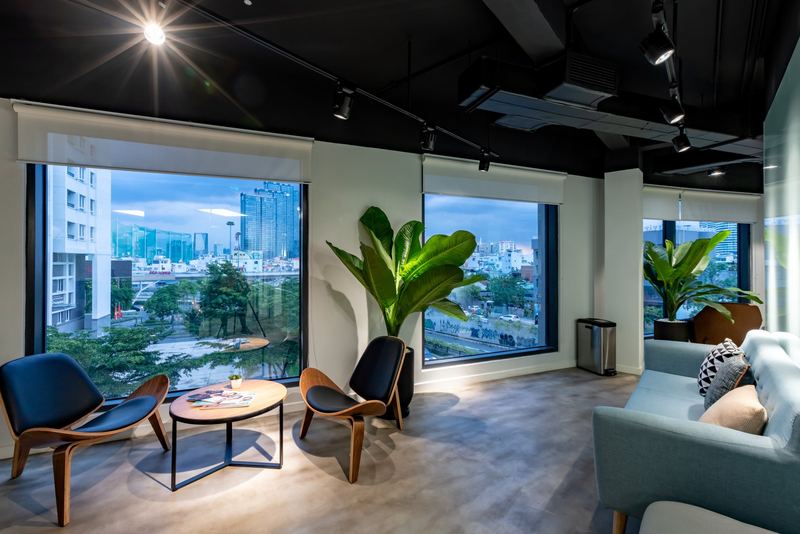 Co-working relaxation area